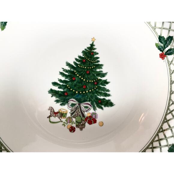 Mikasa Christmas Story Vegetable Serving Bowl | Large Round Holiday Bowl - Picture 2 of 5
